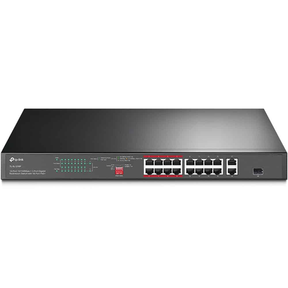 Switch TP-LINK TL-SL1218P, 16 Porturi, RJ45