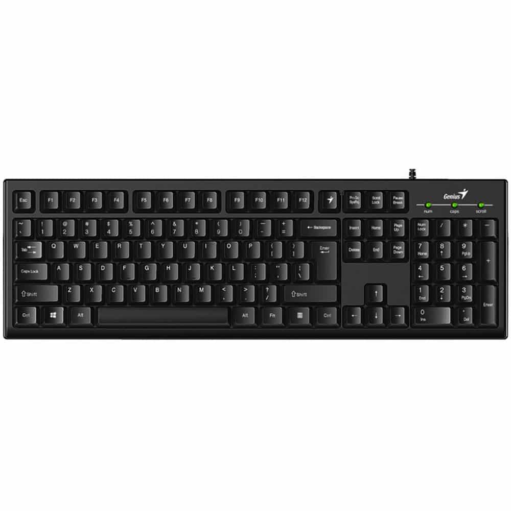 Tastatura cu fir Genius Smart KB-100, USB-A, cablu 1.5 m, negru