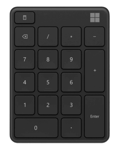 Keypad Numeric Microsoft Negru
