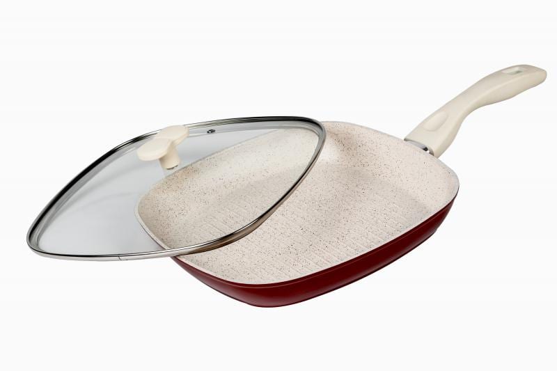Tigaie Grill Alumin+Capac 28X4Cm Marlene