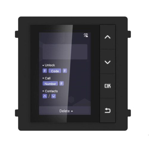 Modul de afisare pentru videointerfon modular Hikvision DS-KD-DIS; ecran LCD