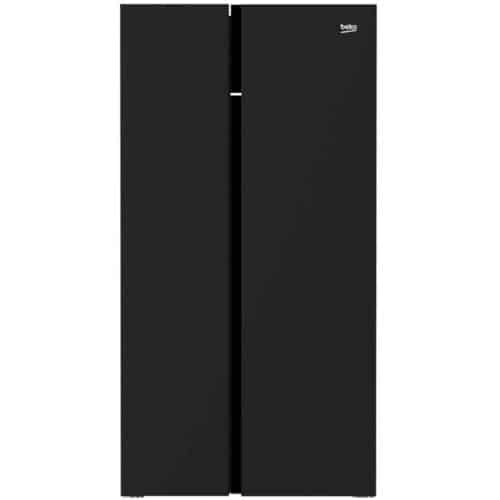 Side by Side Beko GN163140ZGBN, NeoFrost Dual Cooling, 580 L, 179 cm, Clasa E, negru