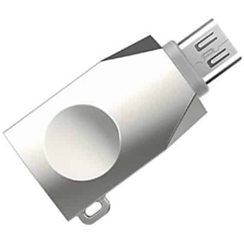 Adaptor Hoco OTG UA10, USB 3.0 la MicroUSB, Argintiu
