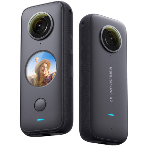Camera video sport Insta360 ONE X2 , 5.7K, 360° , Waterproof, Mod Steadycam, InstaPano, Slow Motion, Negru