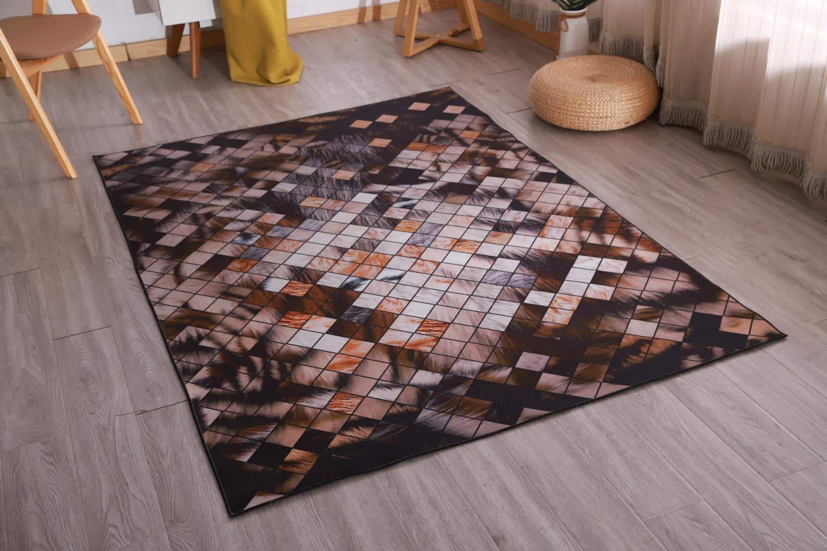 Covor Heinner cu print digital 3D 70x140 cm PATCH