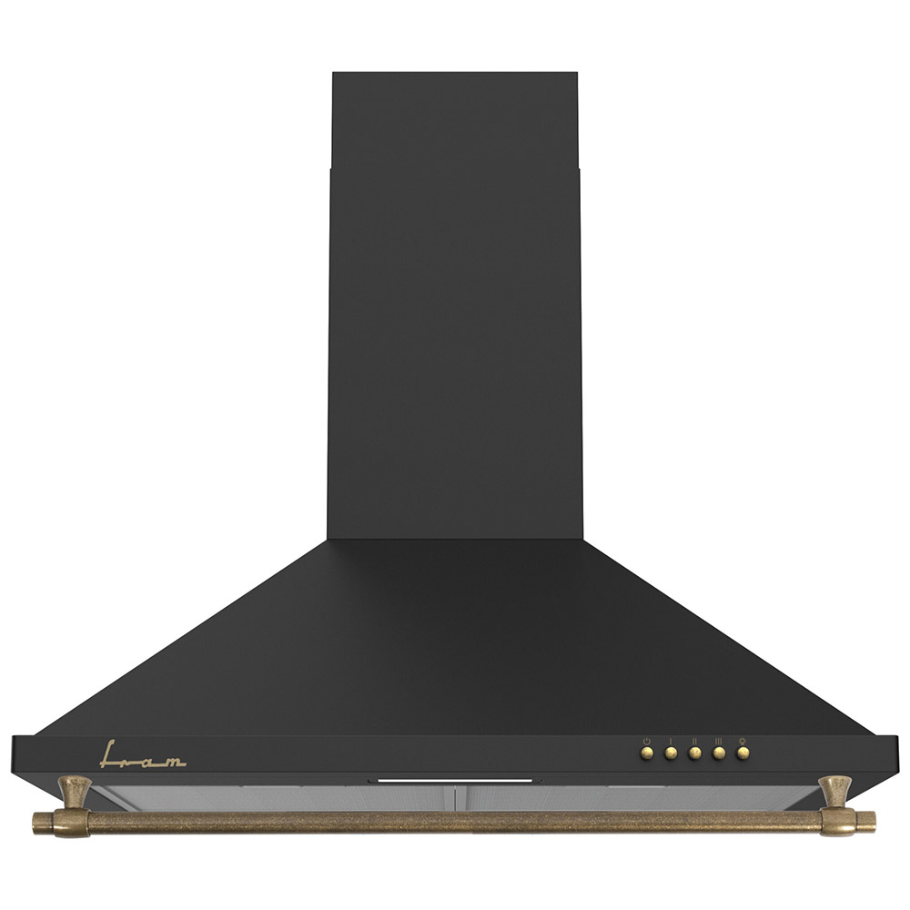 Hota incorporabila decorativa Fram FCH-S400RBK, Putere de absorbtie 281 m3/h, Lumina LED, 60 cm, Negru