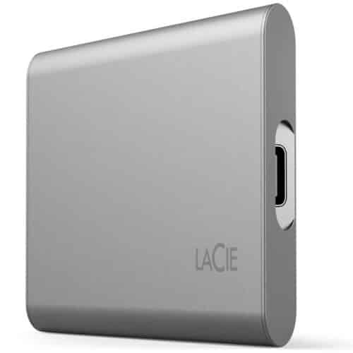 SSD extern Lacie STKS1000400, 1TB, USB-C, portabil, argintiu