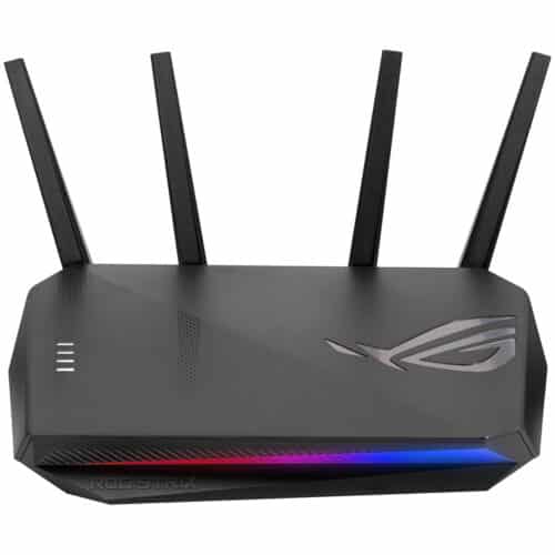 Router gaming wireless Asus GS-AX3000, AX3000, Wi-Fi 6, MU-MIMO, Mobile Game Mode, 6 antene Wi-Fi