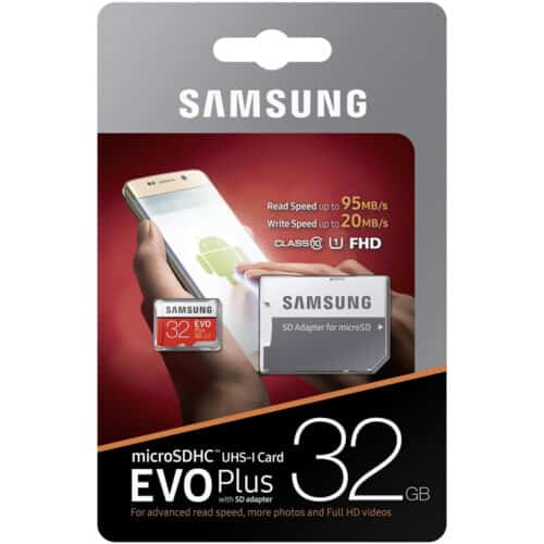 Card de memorie Samsung Micro-SD HC EVO Plus, 32GB, Class 10, UHS-I, adaptor SD