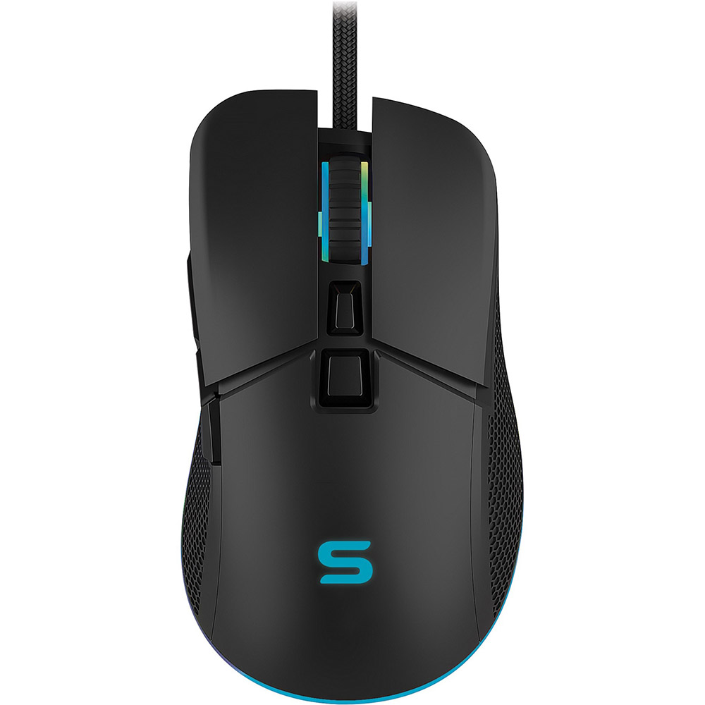 Mouse gaming Serioux Kayel SRXM-KAYEL, Senzor Sunplus 199, RGB, USB, Negru