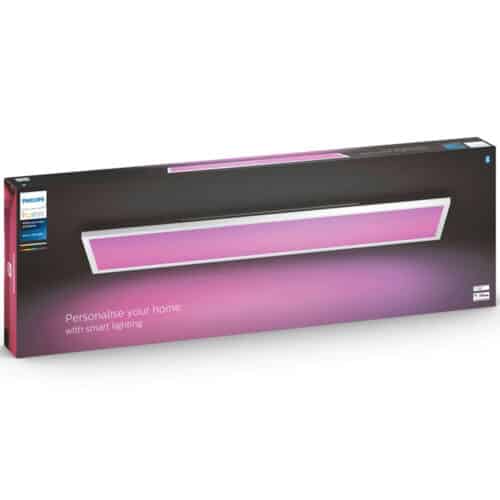 Panou LED RGB inteligent Philips Hue Surimu, Bluetooth, 60W, 3350 lm, lumina alba si colorata, 120 x 30cm