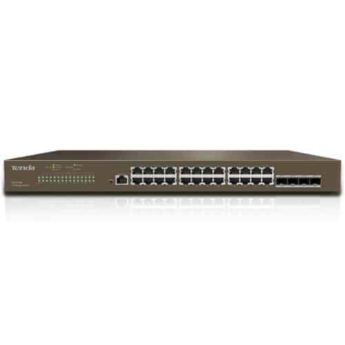 Switch Tenda 24 porturi Gigabit Ethernet managed L2 TEG3328F, 56Gbps, Desktop mounting, Wall mounting