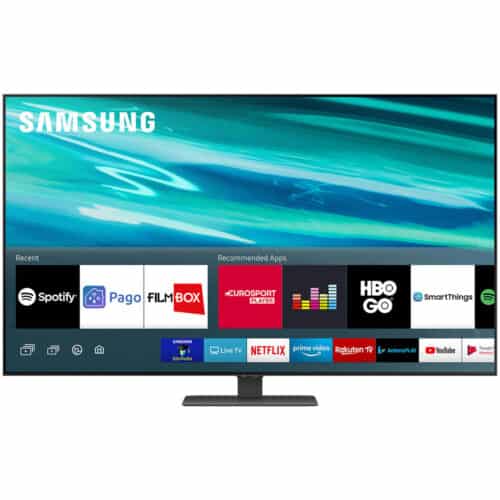 Televizor Samsung 50Q80A, 125 cm, Smart, 4K, Ultra HD, QLED, Asistent vocal inteligent, Clasa G