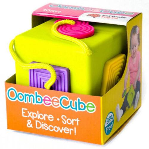 Jucarie sortare Fat Brain- Cub cu forme Oombee, Multicolor