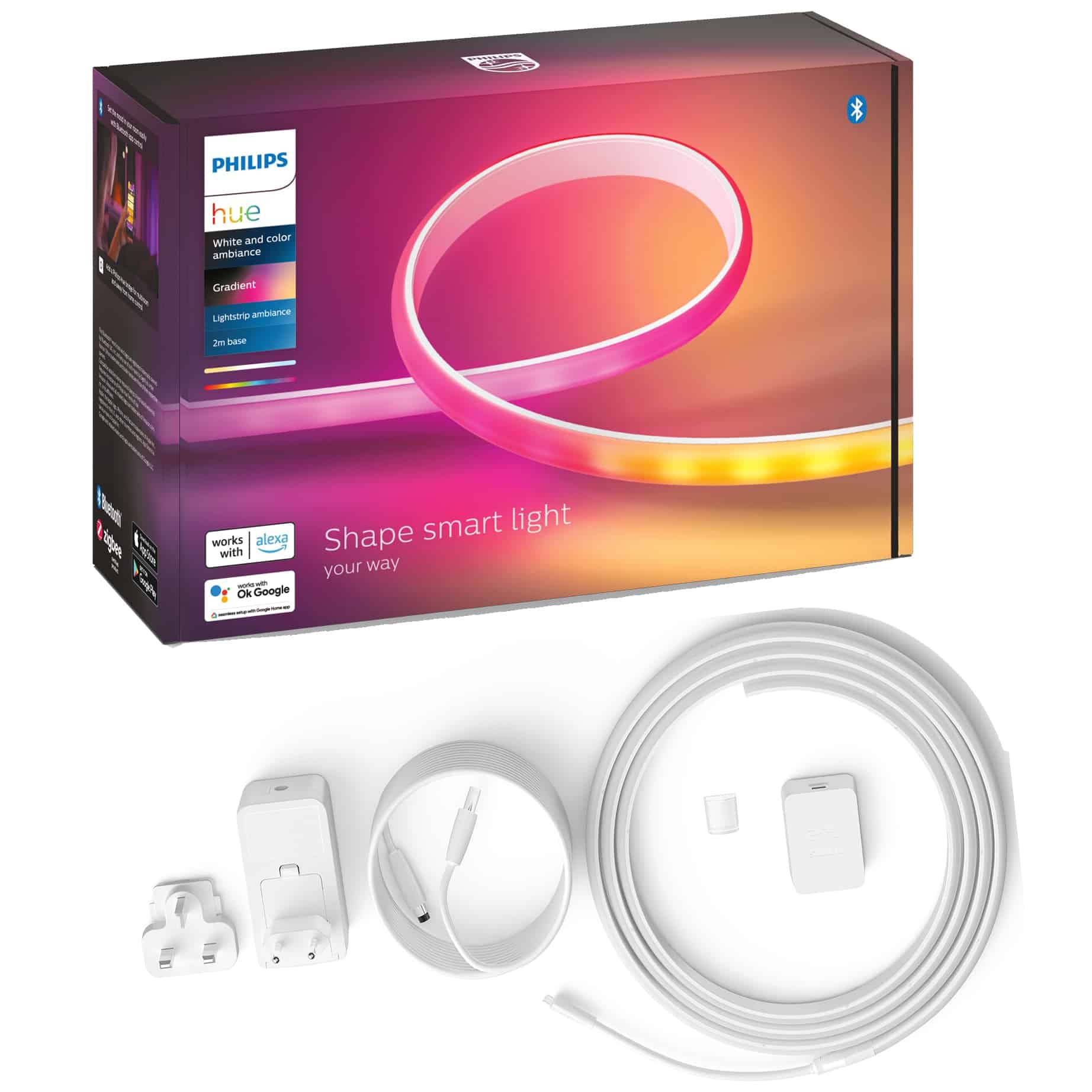 Banda LED RGB inteligenta Philips Hue Gradient Lightstrip