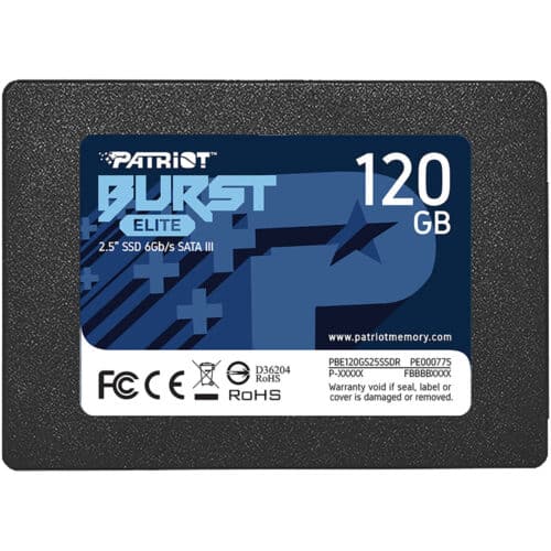 SSD Patriot Burst Elite PBE120GS25SSDR, 120GB, 2.5 inch, SATA III, 3D QLC Nand, R/W 450/320 MB/s
