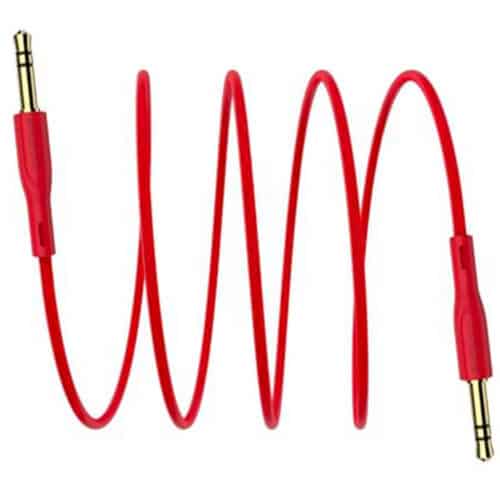 Cablu Audio Borofone, Jack 3.5 mm la Jack 3.5 mm, 1 m, rosu
