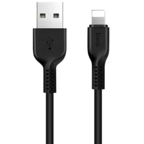 Cablu Date si Incarcare Hoco Flash X20, USB la Lightning, 2 m, negru