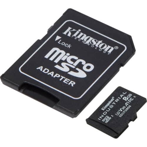 Card de Memorie Kingston 8GB microSDHC Industrial CL10 + SD Adapter