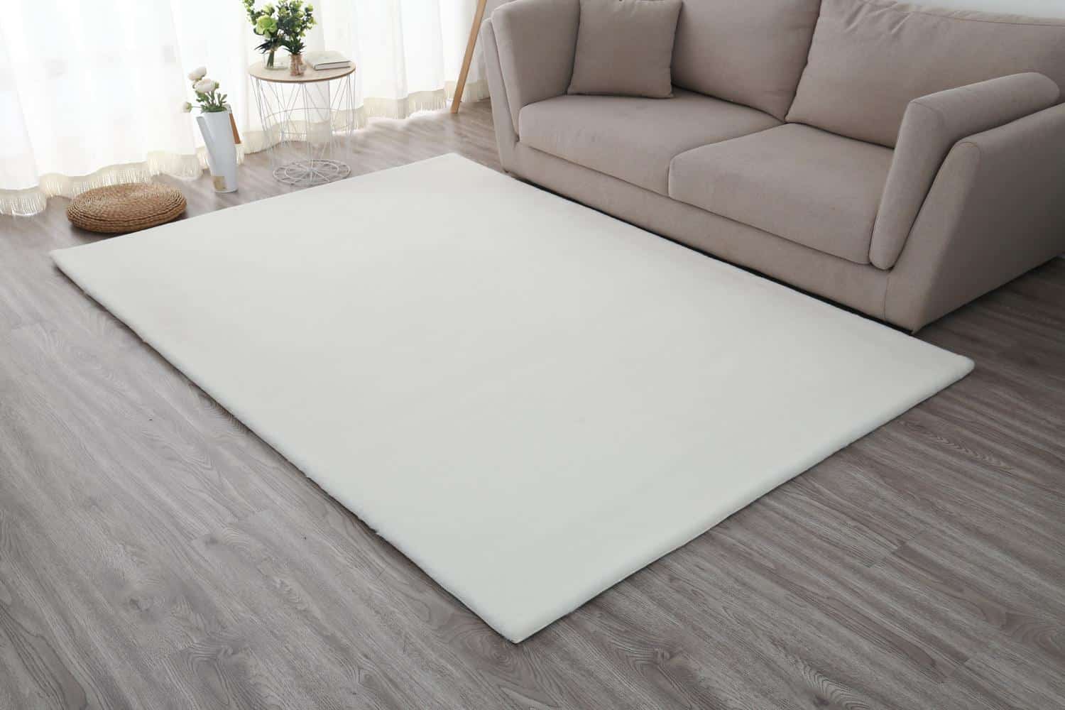Covor Heinner Shaggy soft blanita Alb 70x140 cm