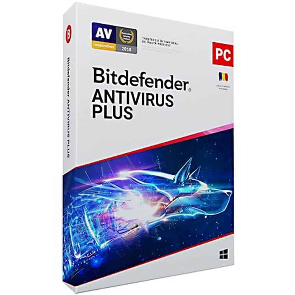 Licenta Retail Bitdefender Antivirus Plus, 1 an, 1 dispozitiv + 1 dispozitiv gratuit