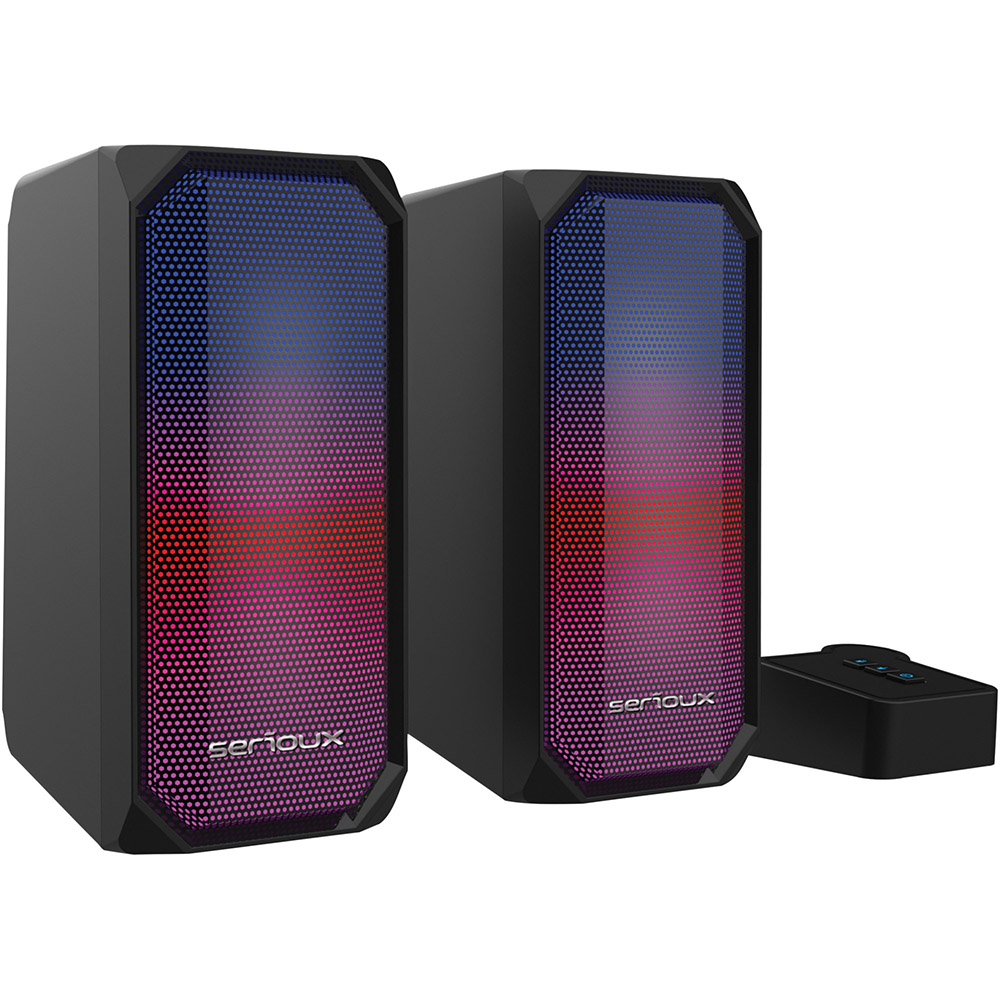 Boxe gaming 2.0 Serioux Kyro RGB SRXS-X522, Functie Dual Mode, Bluetooth