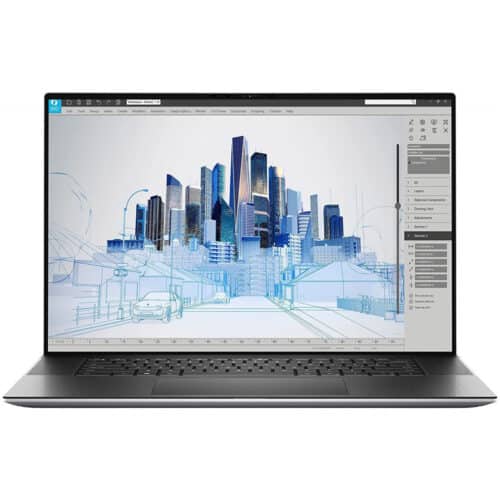 Laptop Dell Precision 5760, i9-11950H, 17 inch, Touch, 32GB RAM, 512GB SSD, RTX A3000 6GB, No OS, Titan Grey