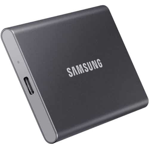 SSD extern Samsung T7 Touch portabil, 500GB, USB 3.1, Gray