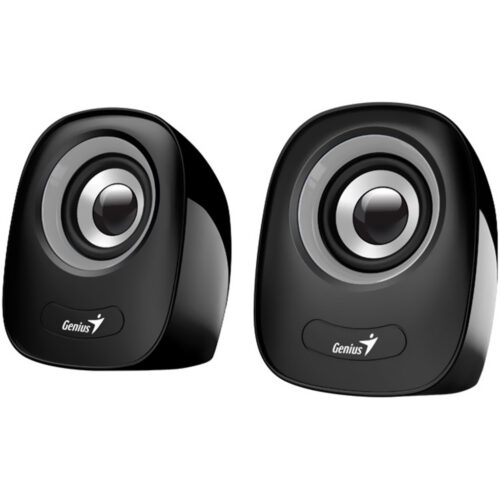 Boxe Genius SP-Q160 2.0, 6W (2 x 3 W), cu fir, Jack 3.5mm, pentru PC, gri