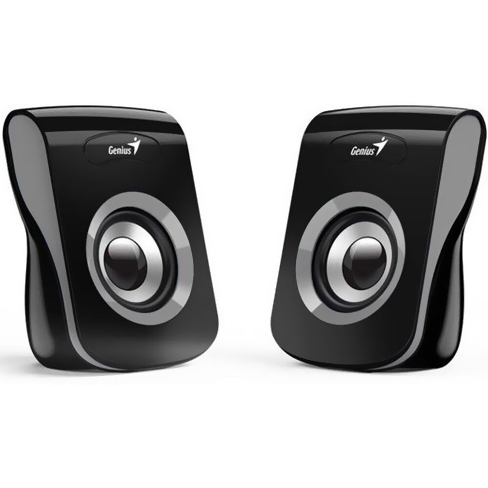 Boxe Genius SP-Q180 2.0, 6W (2 x 3 W), cu fir, Jack 3.5mm, pentru PC, gri