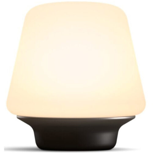 Lampa Philips Hue Wellness, Bluetooth, ZigBee Light Link, E27, 6W (60W), 806 lm, lumina ambianta alba, 18.6cm, Sticla, Negru