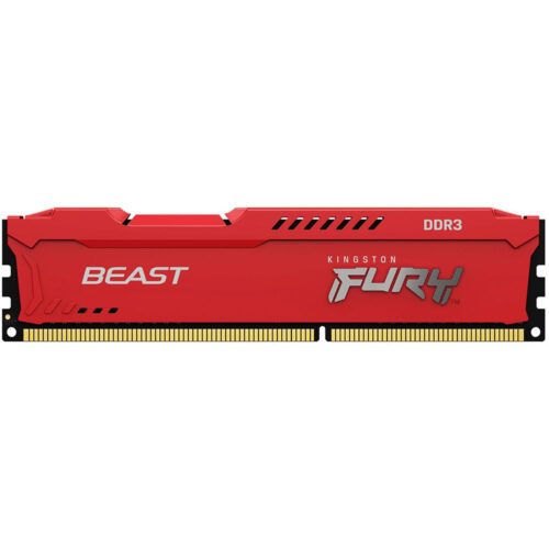 Memorie RAM Kingston Fury Beast, DIMM, DDR3, 8GB, 1600MHz, CL10, 1.5V