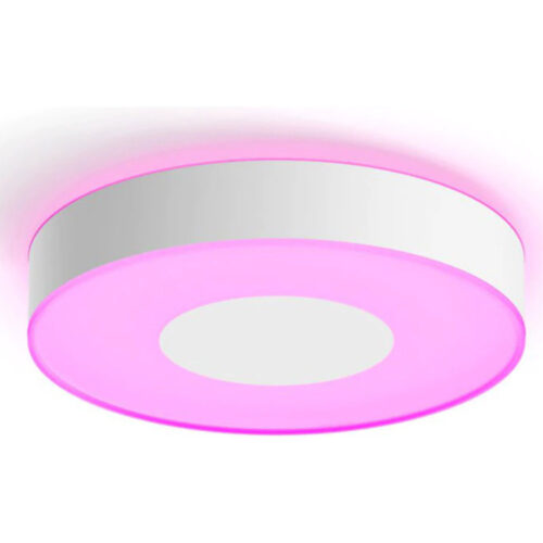 Plafoniera LED RGB inteligenta Philips Hue Infuse, Bluetooth, 33.5W, 2350 lm, lumina alba si colorata (2000-6500K), 38.1cm, Alb