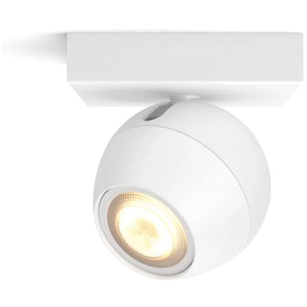 Spot LED inteligent Philips Hue Buckram, Bluetooth, GU10, 5W, 350 lm, Metal, Alb, 000008719514339187