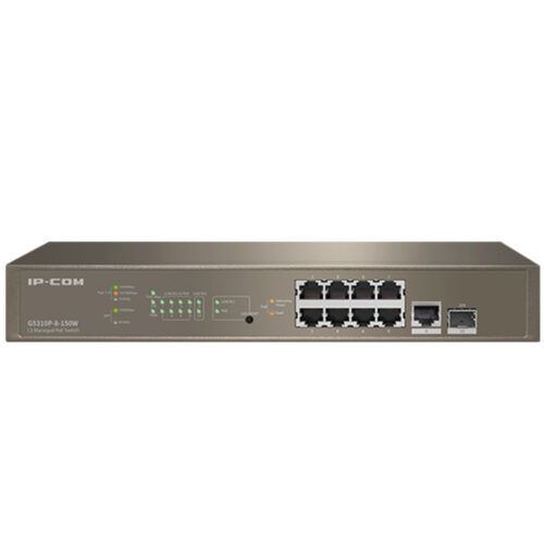 Switch IP-COM G5310P-8-150W, 10 Porturi Gigabit, POE, 20Gbps