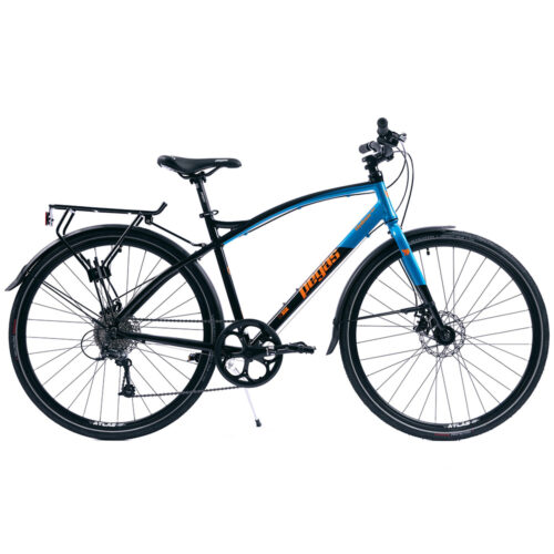 Bicicleta Pegas Hoinar, Aluminiu, 28 inch, Shimano Deore 9 viteze, Negru Albastru, HOINARM9S280NP