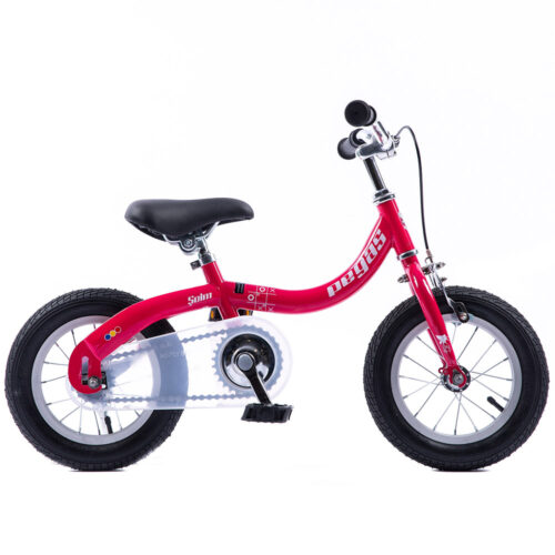 Bicicleta Pegas Soim 2in1 pentru copii, 12 inch, Roz, SOIM121ROZ
