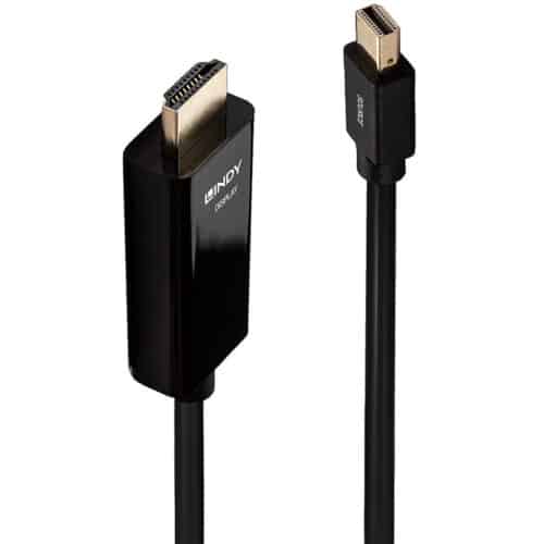 Cablu Lindy Mini DisplayPort la HDMI, 10.2G, 3m, negru