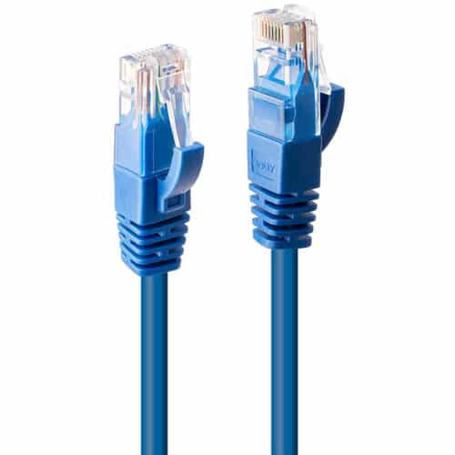 Cablu retea Lindy Cat.6 U/UTP, 2m, albastru