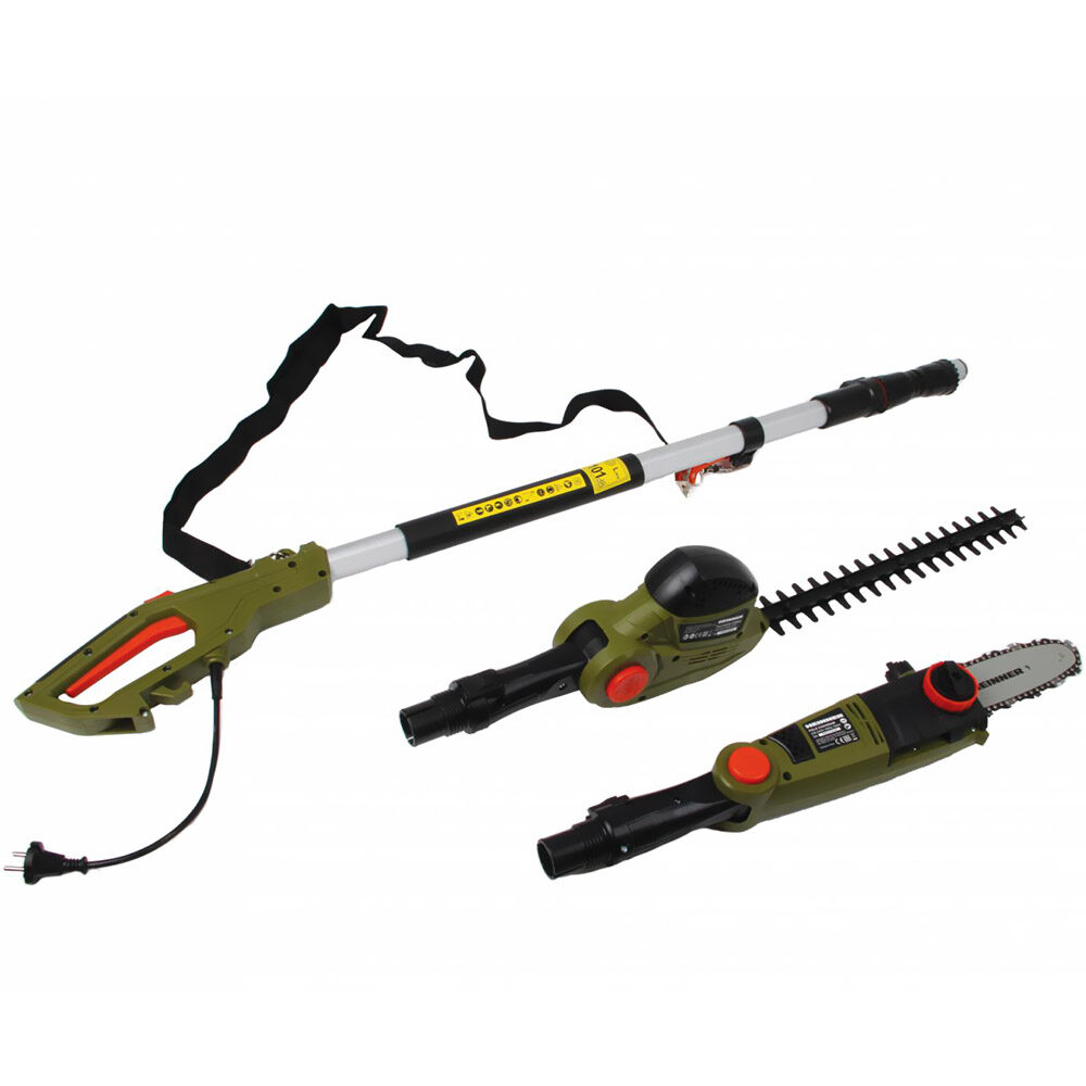 Drujba multifunctionala Heinner VMT001, 750W, trimmer 500W, negru / verde