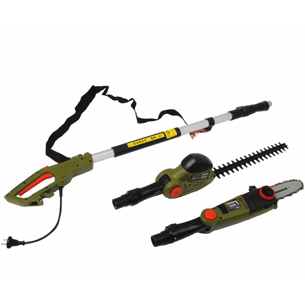 Drujba multifunctionala Heinner VMT001, 750W, trimmer 500W, negru / verde