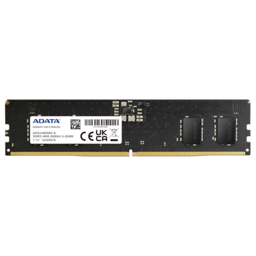 Memorie RAM ADATA U-DIMM, 8GB, DDR5, 4800MHz, CL40, AD5U48008G-S