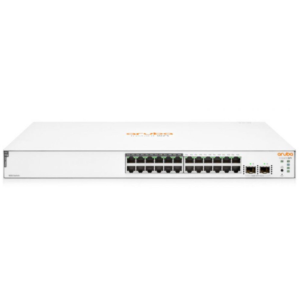 Switch PoE Aruba Instant On 1830 24G JL813A, 52 Gbps, 2 x SFP, 24 x RJ45, 24 x PoE+ 802.3af/at