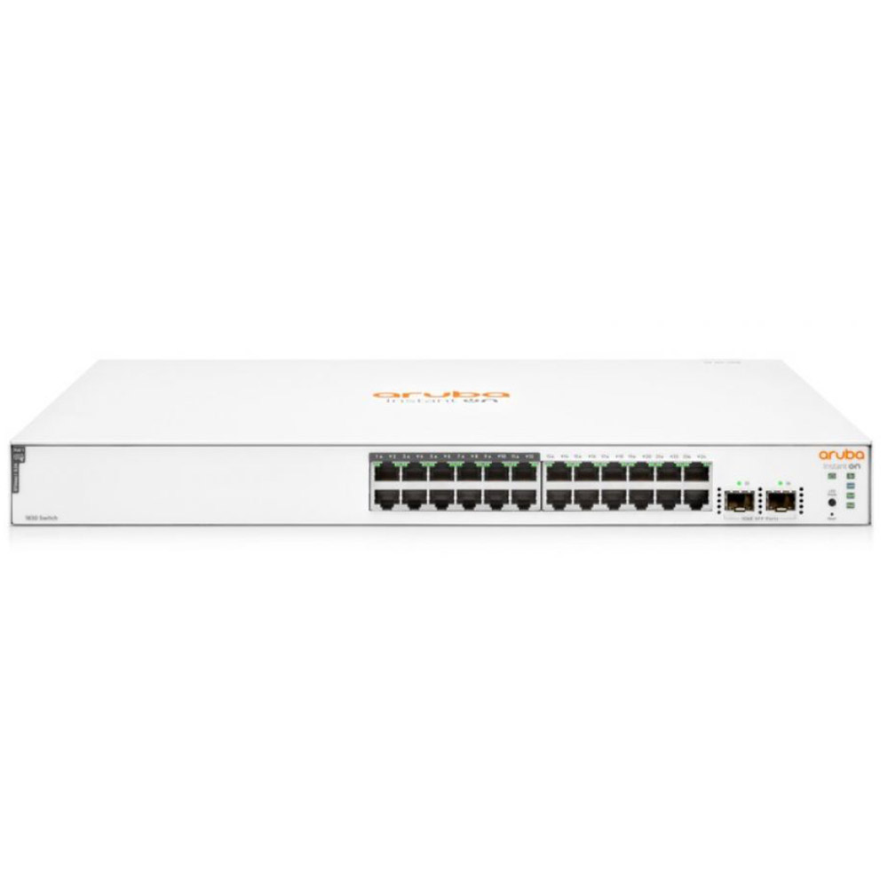 Switch PoE Aruba Instant On 1830 24G JL813A, 52 Gbps, 2 x SFP, 24 x RJ45, 24 x PoE+ 802.3af/at
