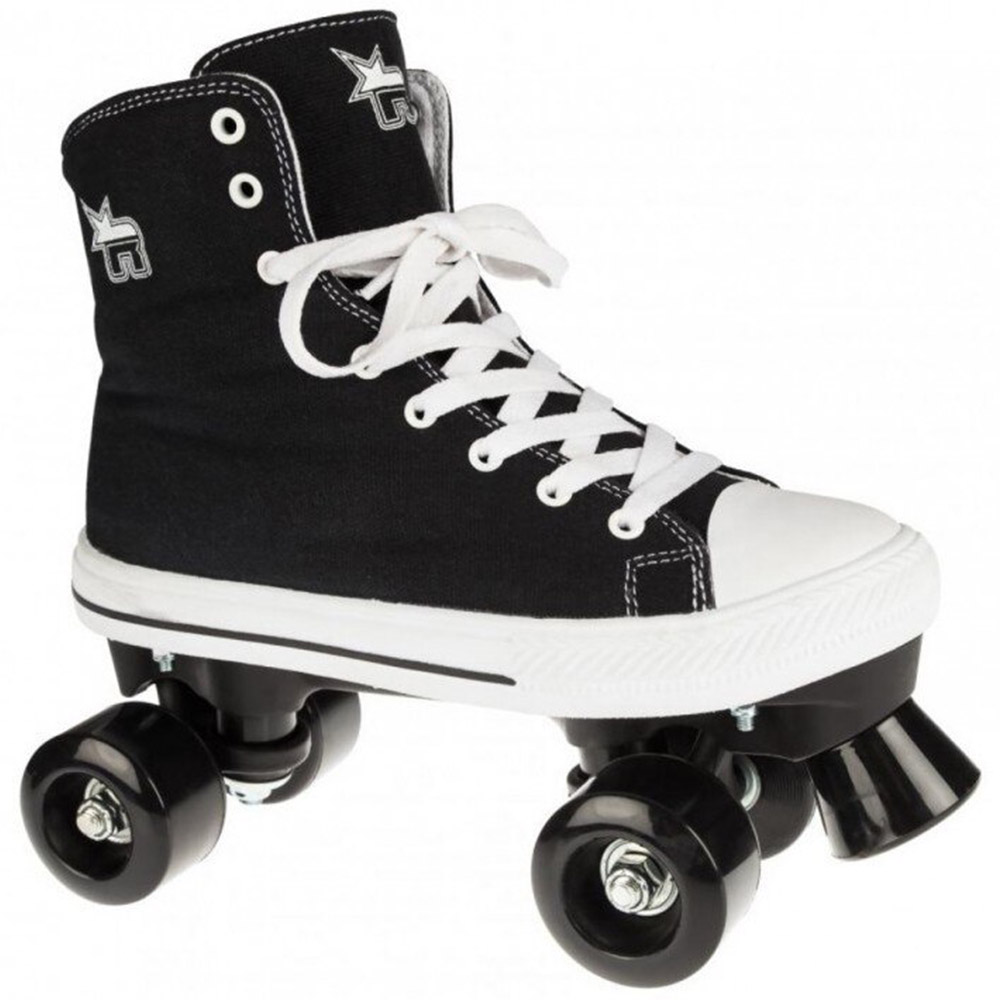 Role copii Rookie Canvas High, Marimea 33 EU, Negru, RKE-SKA-1511