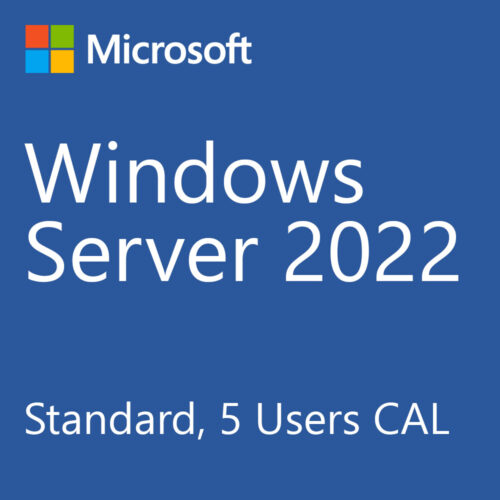 Licenta HPE Microsoft Windows Server Standard 2022, 5 Users CAL, WW LTU