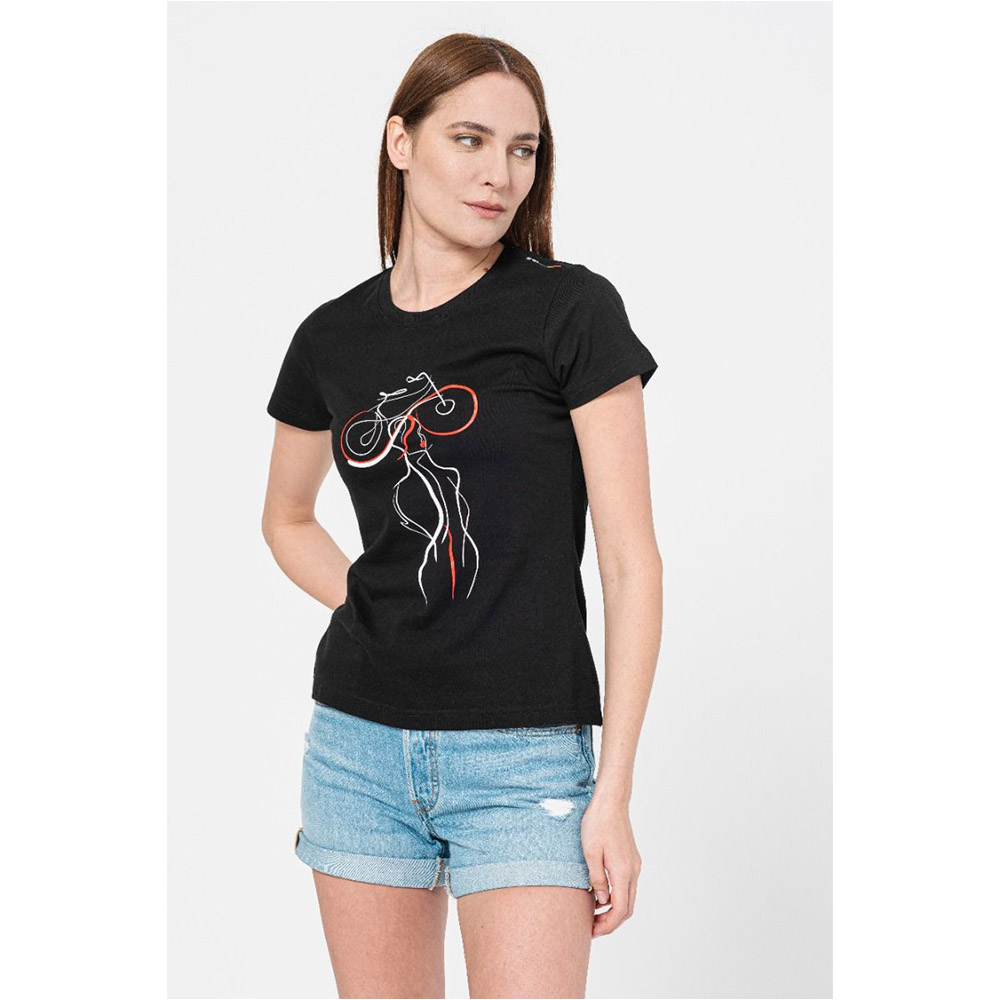 Tricou casual dama Pegas, marime M, Negru