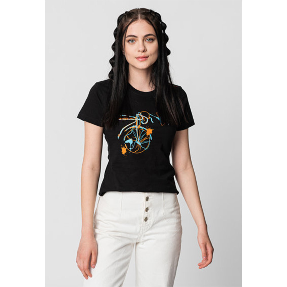 Tricou casual dama Pegas, marime XL, Negru