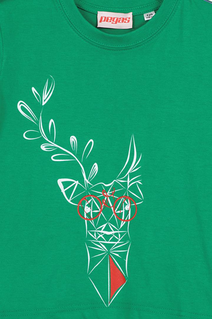 TRICOU  CERB FAMILIE COPII   K GREEN-12