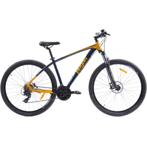 Bicicleta MTB Pegas Drumet, cadru aluminiu, marime L, 24 viteze, manete Shimano, frane disc fata/spate, roti 29 inch, Albastru - Resigilat
